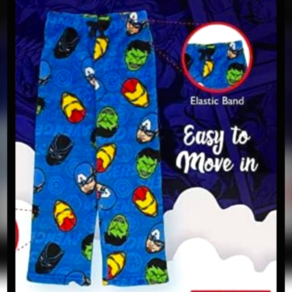 Avengers Boys Fleece Pajama Pants, size medium